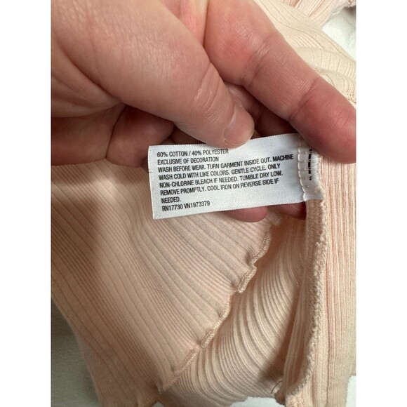 Art Class Large Ribbed Knit Tops 2 Pack Black Pink Short Sleeve Cotton Blend - Picture 16 of 16